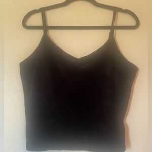 Vtg Q&A velvet crop top